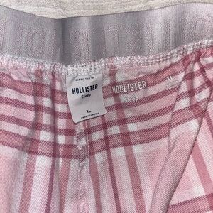 Hollister Pink & White Plaid Sleep Pajama Bottoms - XL